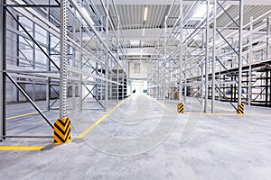 Warehouse industrial hall racking storage racks photo