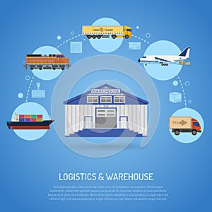 Warehouse and logistics concept photo