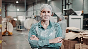Warehouse, logistics and portrait of woman with confidence for dropshipping company, supply chain and online business