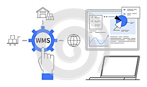 Warehouse Management System Interface for Inventory Tracking and Data Visualization