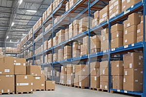 A warehouse with massive storage facilities.