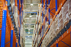 Warehouse and a modern system of targeted storage of products and goods.
