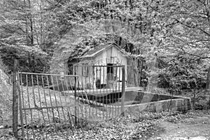 Warehouse in the nature