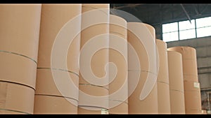 warehouse paper roll cardboard manufactory industry storage