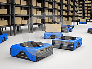 Warehouse robot working