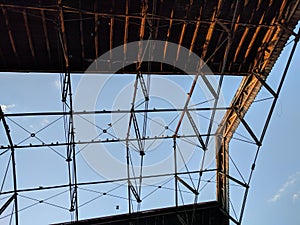 Warehouse rooftop in the summer sun