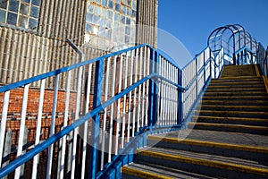 Warehouse stairs flyover photo