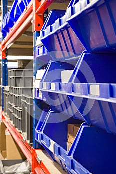 Warehouse Storage Bins and Racks