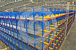 Warehouse storage shelving racking systems