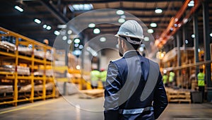 Warehouse Supervisor Overseeing Operations