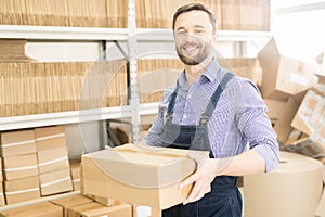 Warehouse Worker Posing for Photography