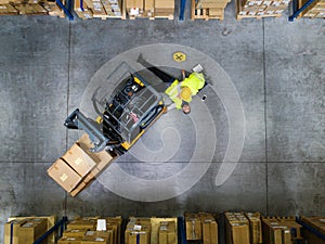 Warehouse workers after an accident in a warehouse.