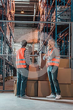 warehouse workers with boxes