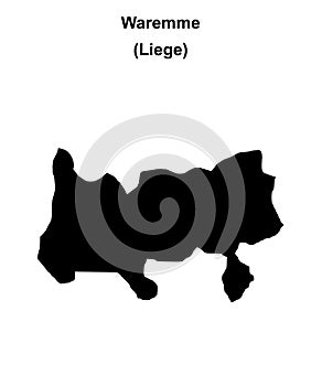 Waremme outline map
