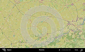 Waremme, Belgium. Topographic Humanitarian