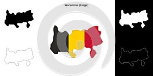Waremme outline map