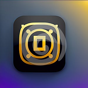 Wargame Software App Icon. Generative AI.