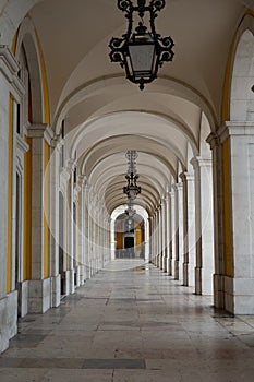 warhead arches of the terreiro do paÃ§o ministries building in lisbon