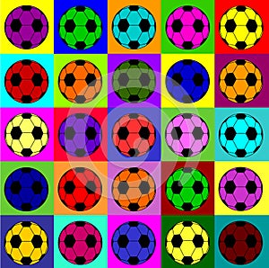 Warhol footballs photo