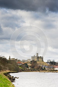 Warkworth Castle above River Coquet