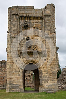 Warkworth Castle Lion Tower Northumberland England