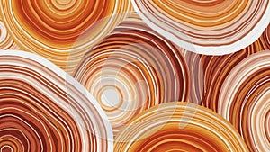 Warm Abstract Concentric Circles Pattern