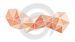 Warm abstract triangular pattern with earthy tones, vector design Generative AI