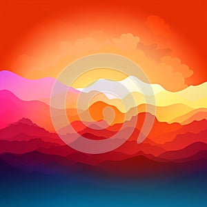 warm and cool colors summer background