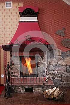 Warm, Cozy Fireplace