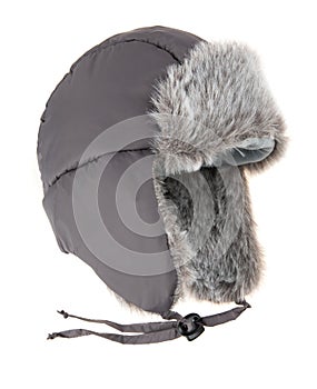 Warm fur cap
