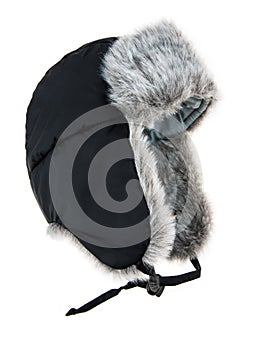 Warm fur cap