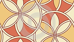 Warm Geometric Pattern Vector Art, vector design Generative AI