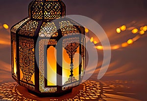 the warm glow of a traditional Ramadan lantern, the cultural significance of Muslim lanterns.