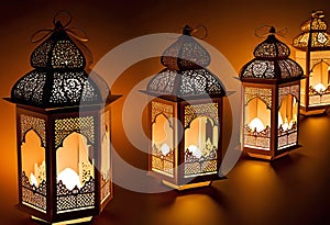 the warm glow of a traditional Ramadan lantern, the cultural significance of Muslim lanterns.