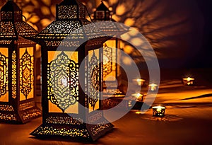 the warm glow of a traditional Ramadan lantern, the cultural significance of Muslim lanterns.