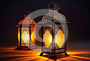 the warm glow of a traditional Ramadan lantern, the cultural significance of Muslim lanterns.