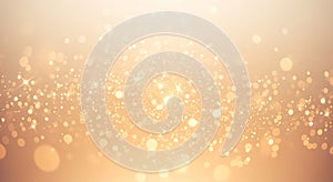 A warm, glowing bokeh texture featuring an array of sparkling lights on a soft