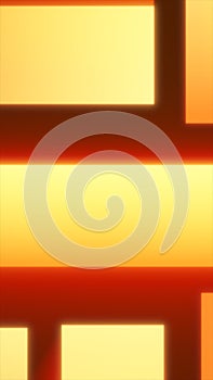 Warm glowing geometric golden blocks forming an abstract minimal pattern