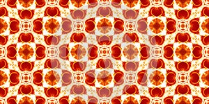 Warm glowing light elements seamless abstract pattern