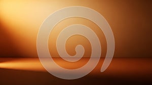 Warm Golden Spotlight on a Brown Studio Background