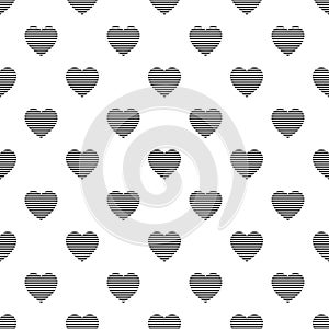 Warm heart pattern seamless vector