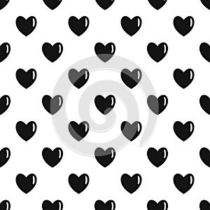 Warm human heart pattern seamless vector