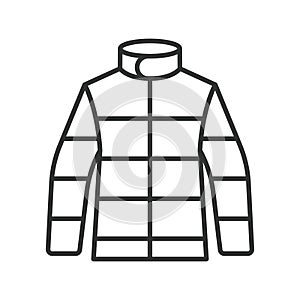 Warm mens jacket icon line design. Warm, Men, Jacket, Clothing, Winter, Outdoor, Coat vector illustrations. Warm men s