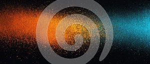 Warm orange and teal dust blend gradient