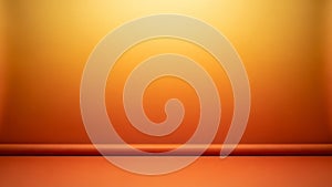 Warm Orange and Yellow Gradient Background with Floor