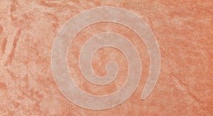 Warm Peach and Pink Hued Fuzzy Velvet Surface Texture with Enhanced Depth from Careful Studio Lighting photo