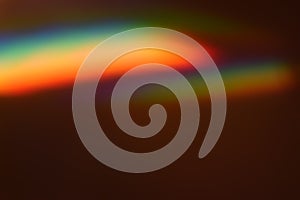 Warm rainbow wave stretching upward