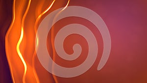 warm red - orange flickering volumetric forms - abstract 3D illustration