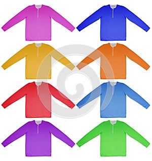Warm shirt with long sleeves - colorful