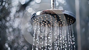 A warm shower washes away any lingering sleepiness leaving a person feeling refreshed and ready to tackle the day photo